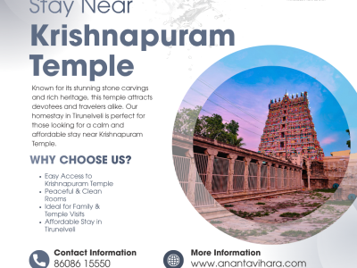 Stay Near Sri Krishnapuram Venkatachalapathy Perumal Temple | Tirunelveli’s Hidden Gem A South Tirupati